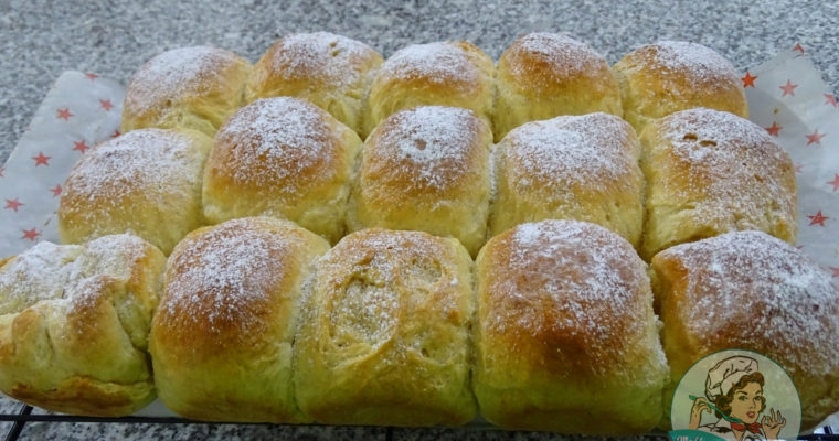 Colchones de naranja y vainilla -Pan Brioche. ¡Esponjoso, suave y exquisito!