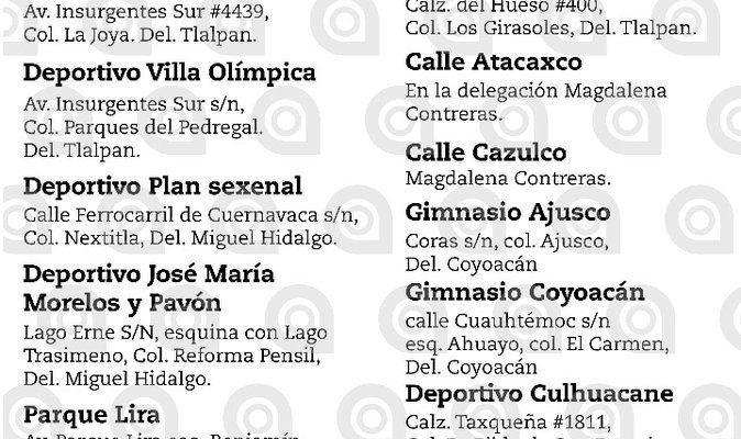 CENTROS DE ACOPIO, ALBERGUES, DONACIONES CDMX