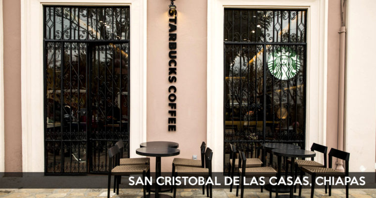 Starbucks abre una nueva tienda en San Cristobal de las Casas, Chiapas.